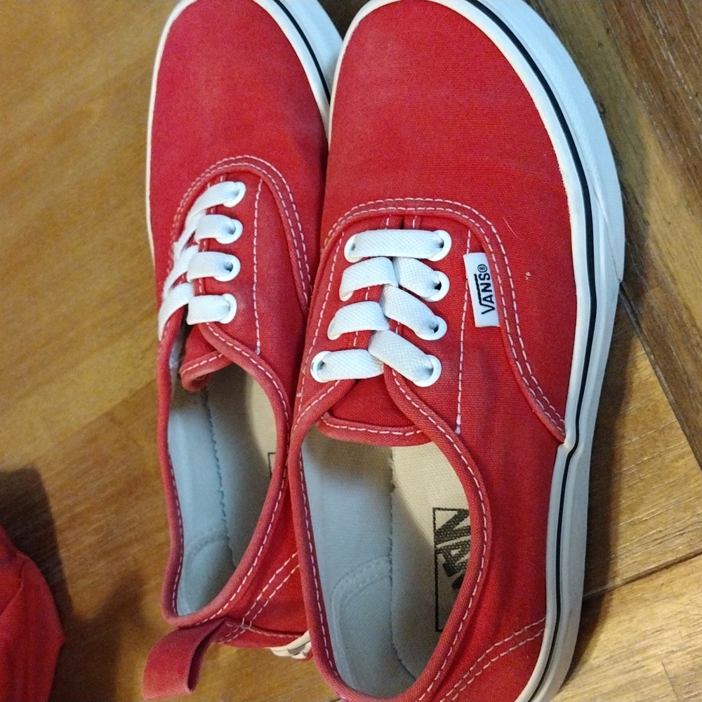 Red van shoes